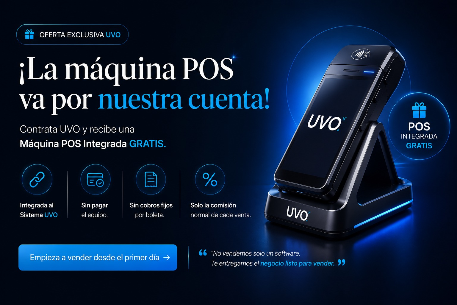 🚀 ¡La máquina POS va por nuestra cuenta!